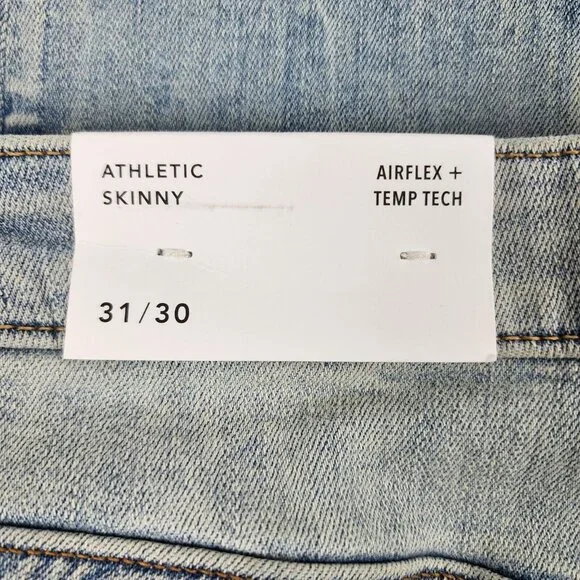 SOLD OUT American Eagle Jeans Mens 31x30 Blue Airflex + Temp Tech Skinny NWT - Picture 6 of 13